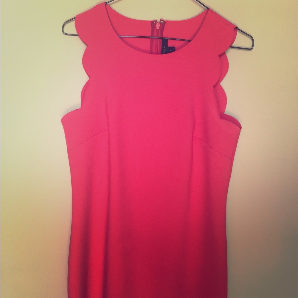 J. CREW SCALLOPED DRESS